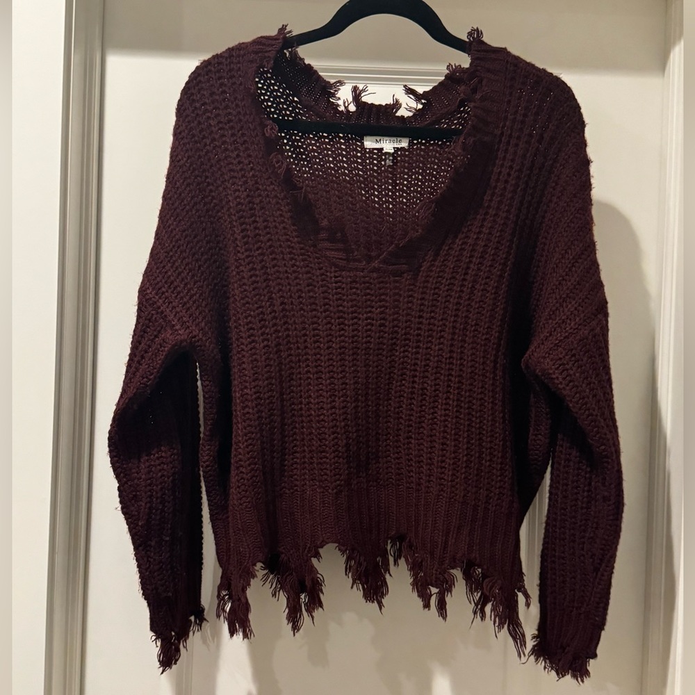 Miracle Maroon Sweater